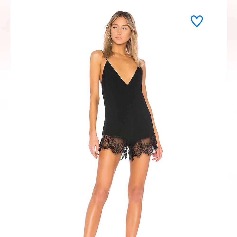 Superdown Gigi Cami Romper in Black